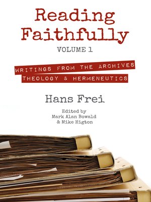 cover image of Reading Faithfully, Volume 1